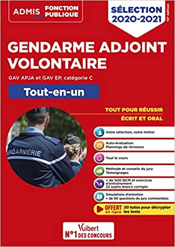 Concours 2020/2021 Gendarme adjoint volontaire - Livres 